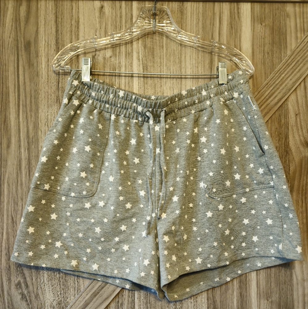 Gray Star-Patterned Women's Shorts